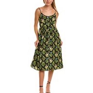 Laundry by Shelli Segal Lace-Trim Midi Dress